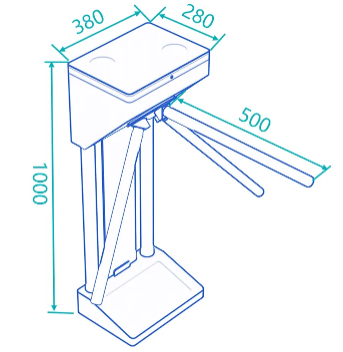 DAOSAFE Tripod Turnstile DS-Q50