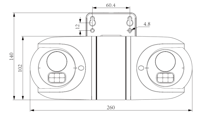 Dual 2MP Fixed IR Bullet Camera TC-C32RN