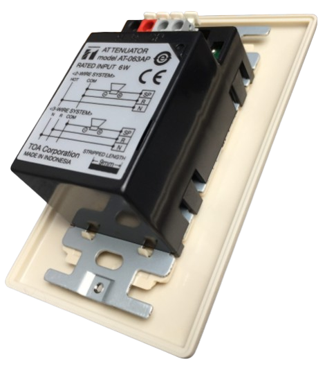 TOA AT-063AP FLUSH-MOUNTED WALL ATTENUATOR
