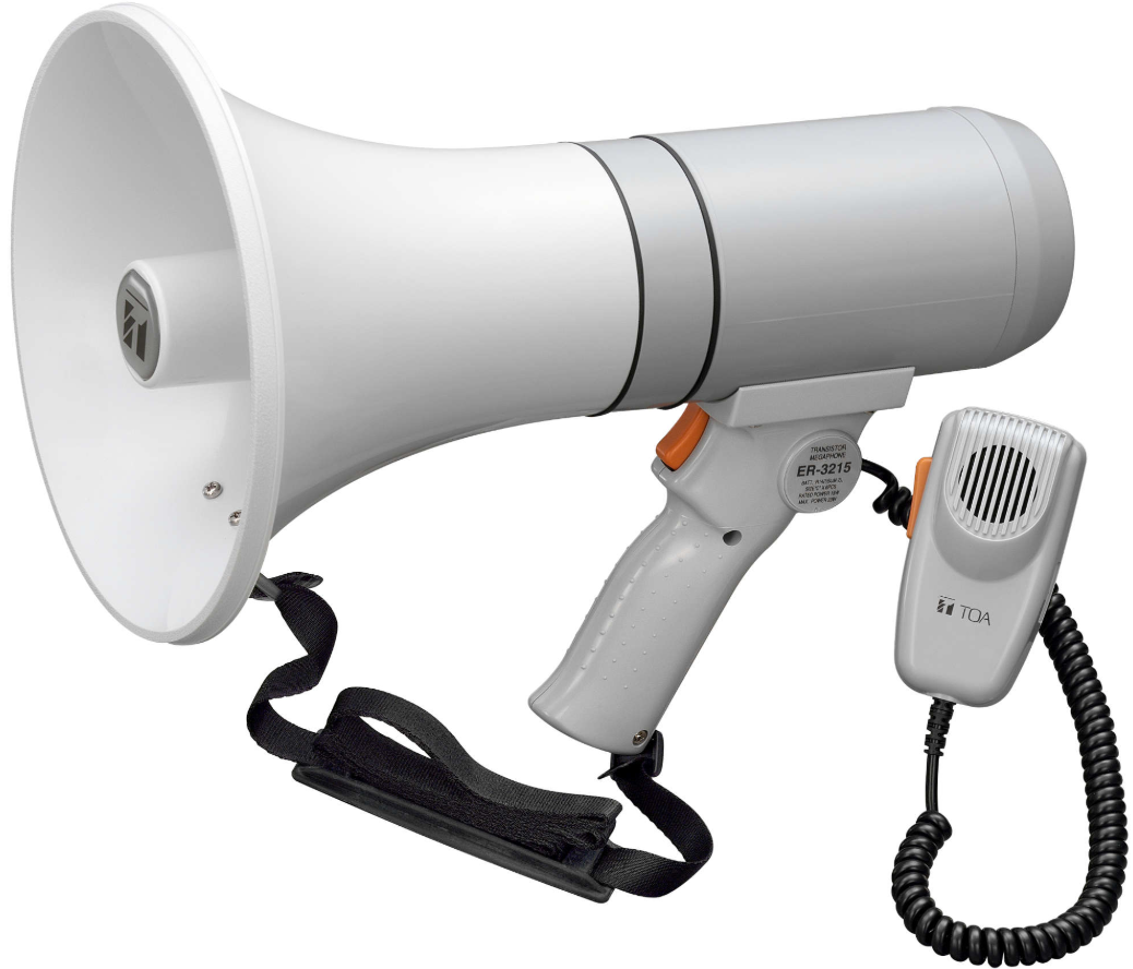 TOA ER-3215S HAND GRIP TYPE MEGAPHONE WITH SIREN SIGNAL