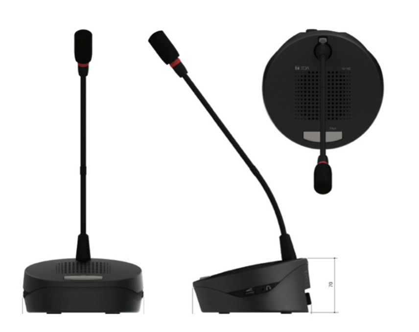 TOA TS-682L DELEGATE UNIT WITH LONG MICROPHONE