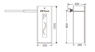ZKTeco CMP200 Boom Barrier